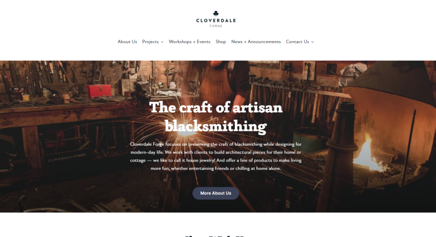 Cloverdale Forge Website